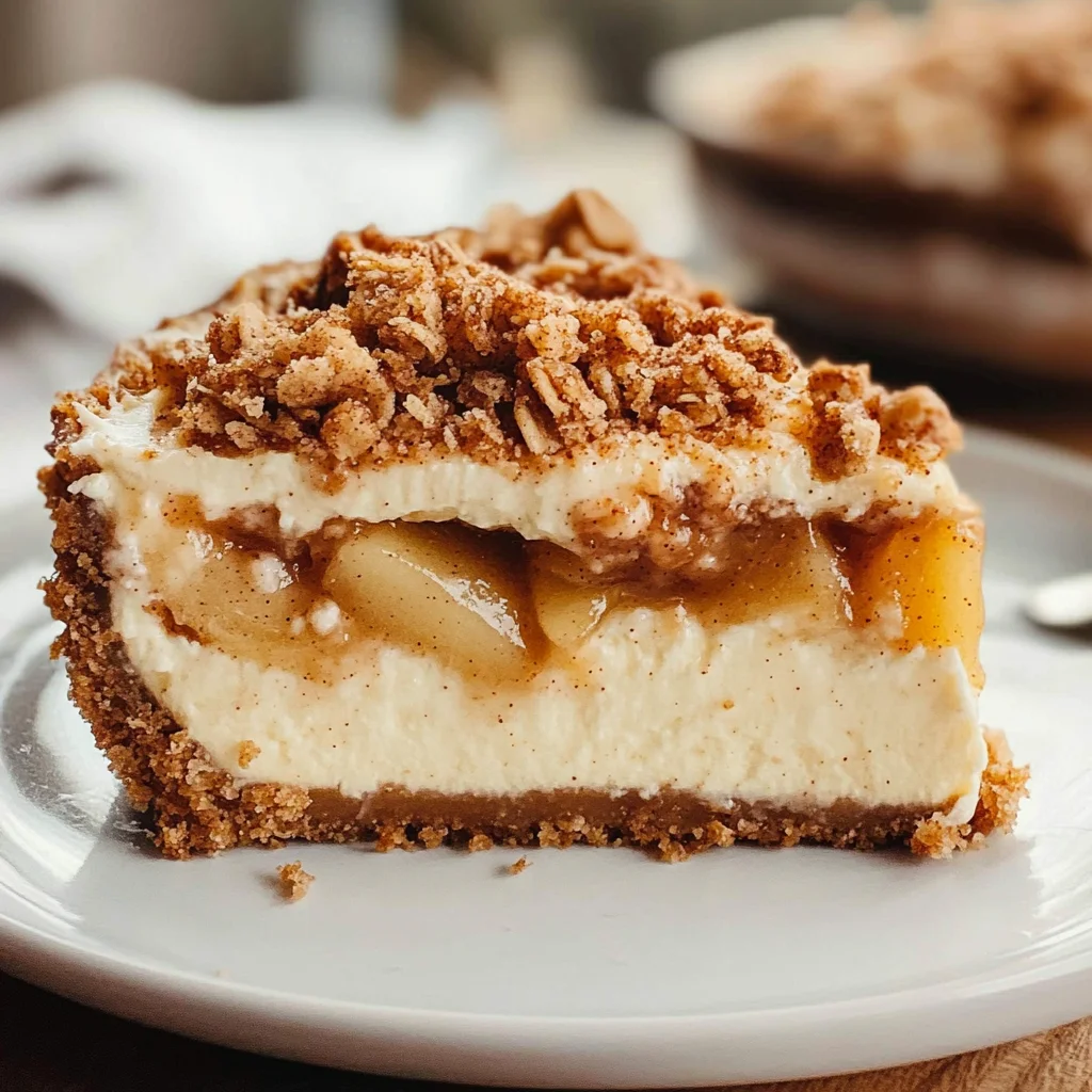 Apple Crisp Cheesecake