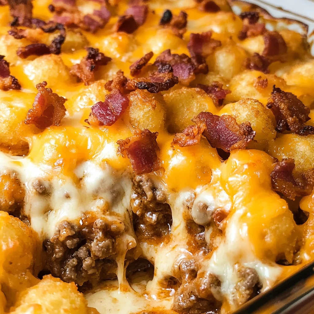 Bacon Cheeseburger Tater Tot Casserole
