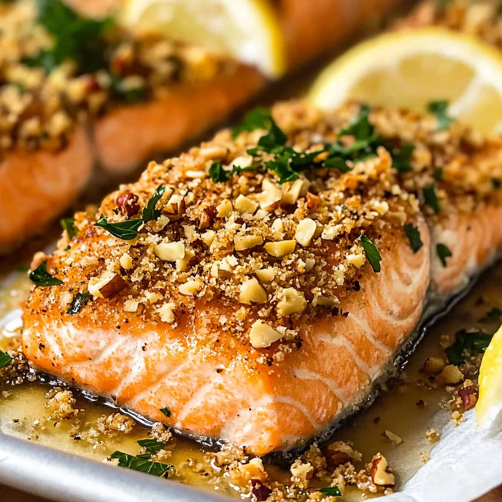 Baked Crusted Dijon Salmon