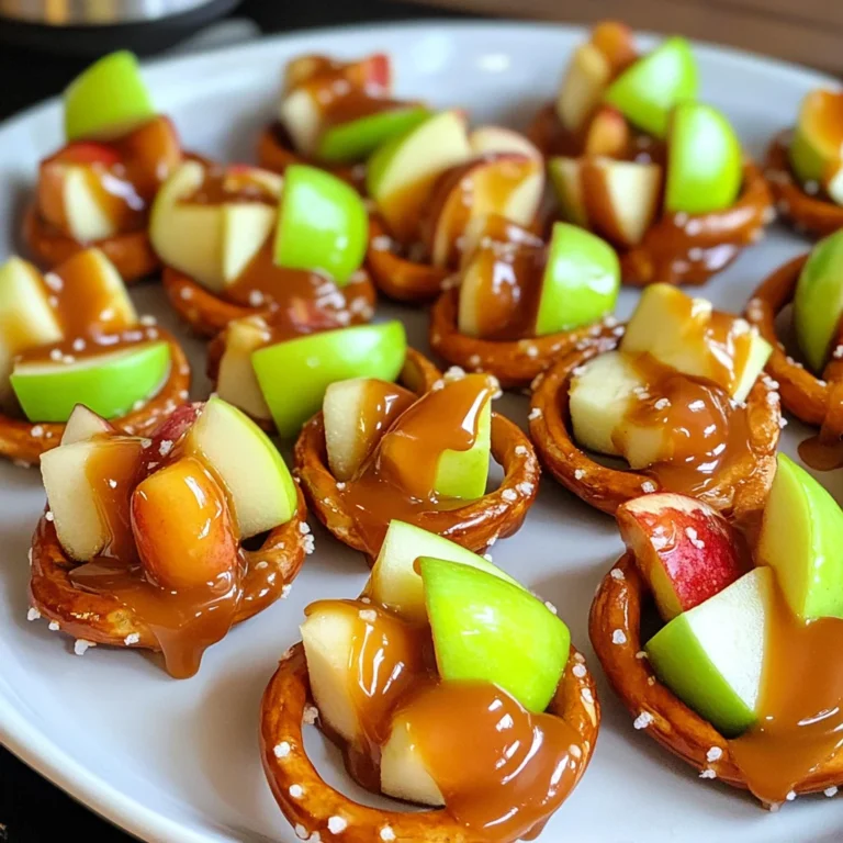 Caramel Apple Pretzel Bites