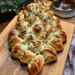 Cheesy Christmas Tree Bread