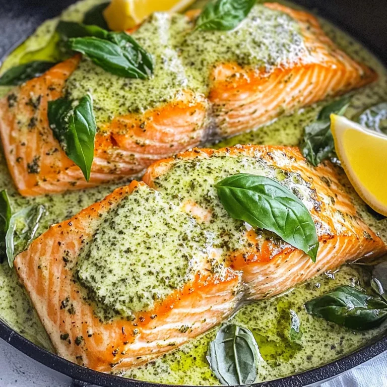 Creamy Pesto Salmon