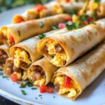 Crispy Baked Breakfast Taquitos