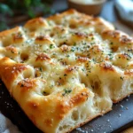 Garlic Parmesan Focaccia Bread – A Savory Homemade Favorite