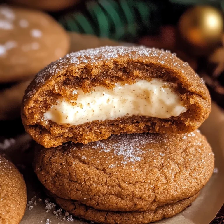 Gingerbread Cheesecake Cookies