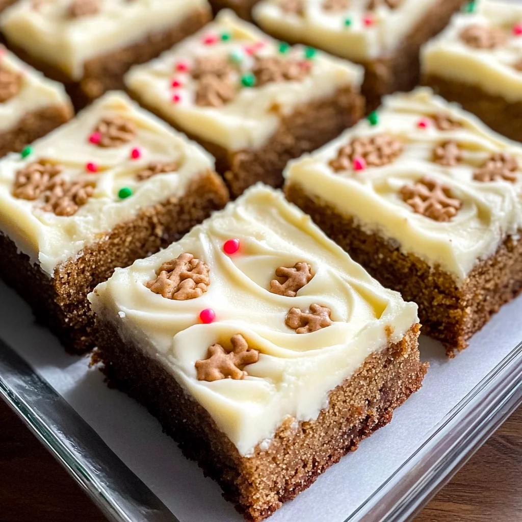 Gingerbread Cookie Bars
