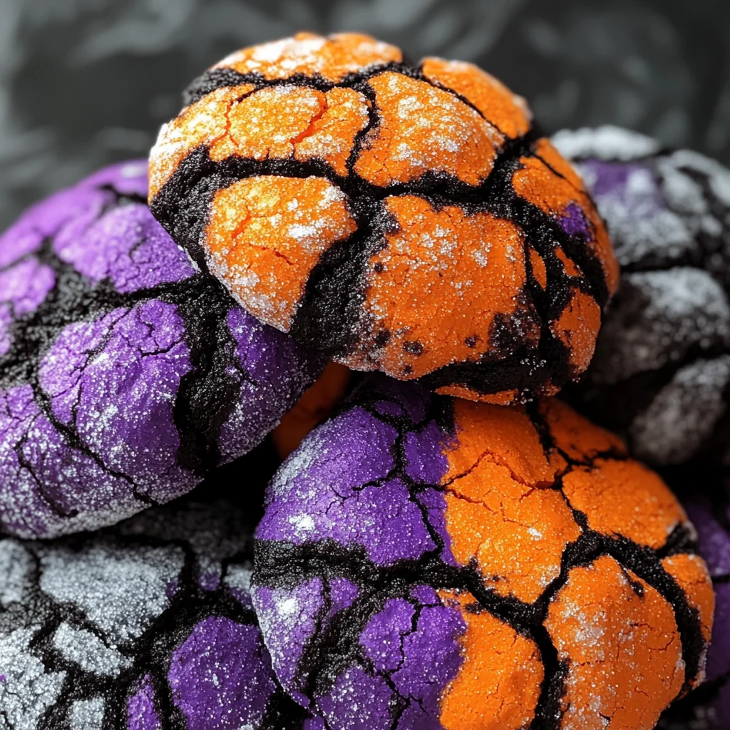 HALLOWEEN CRINKLE COOKIES