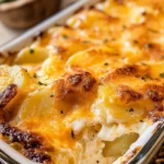 Homemade Scalloped Potatoes with Cheese