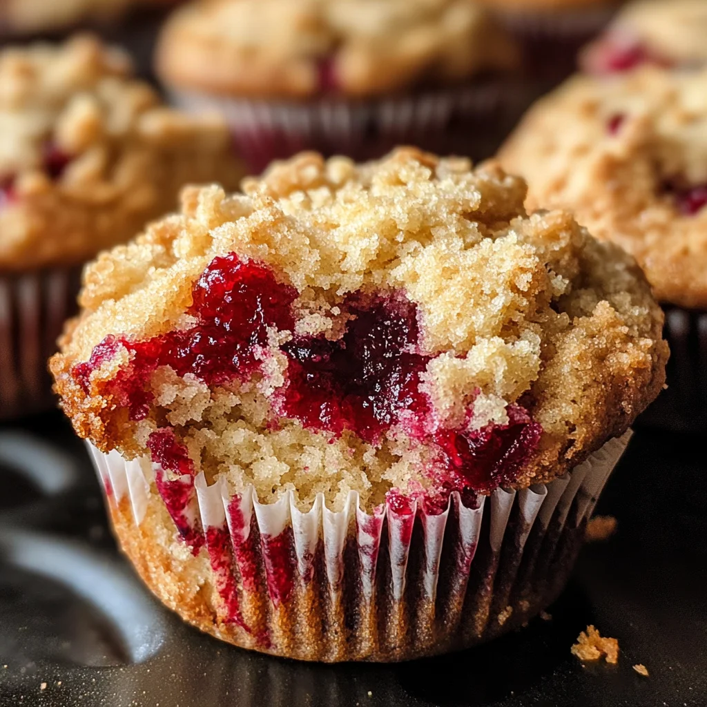 Leftover Cranberry Sauce Coffee Cake Muffins