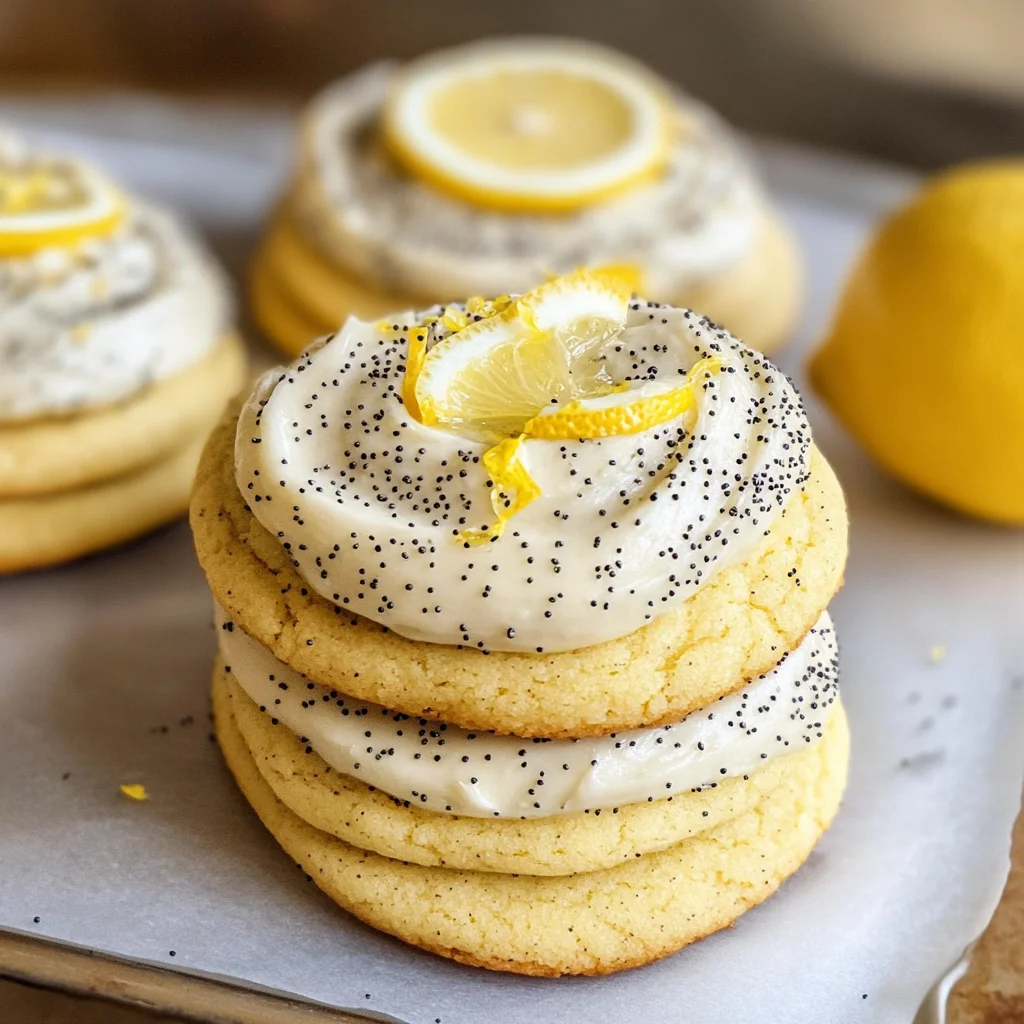 Lemon Poppy Seed Cheesecake Cookies