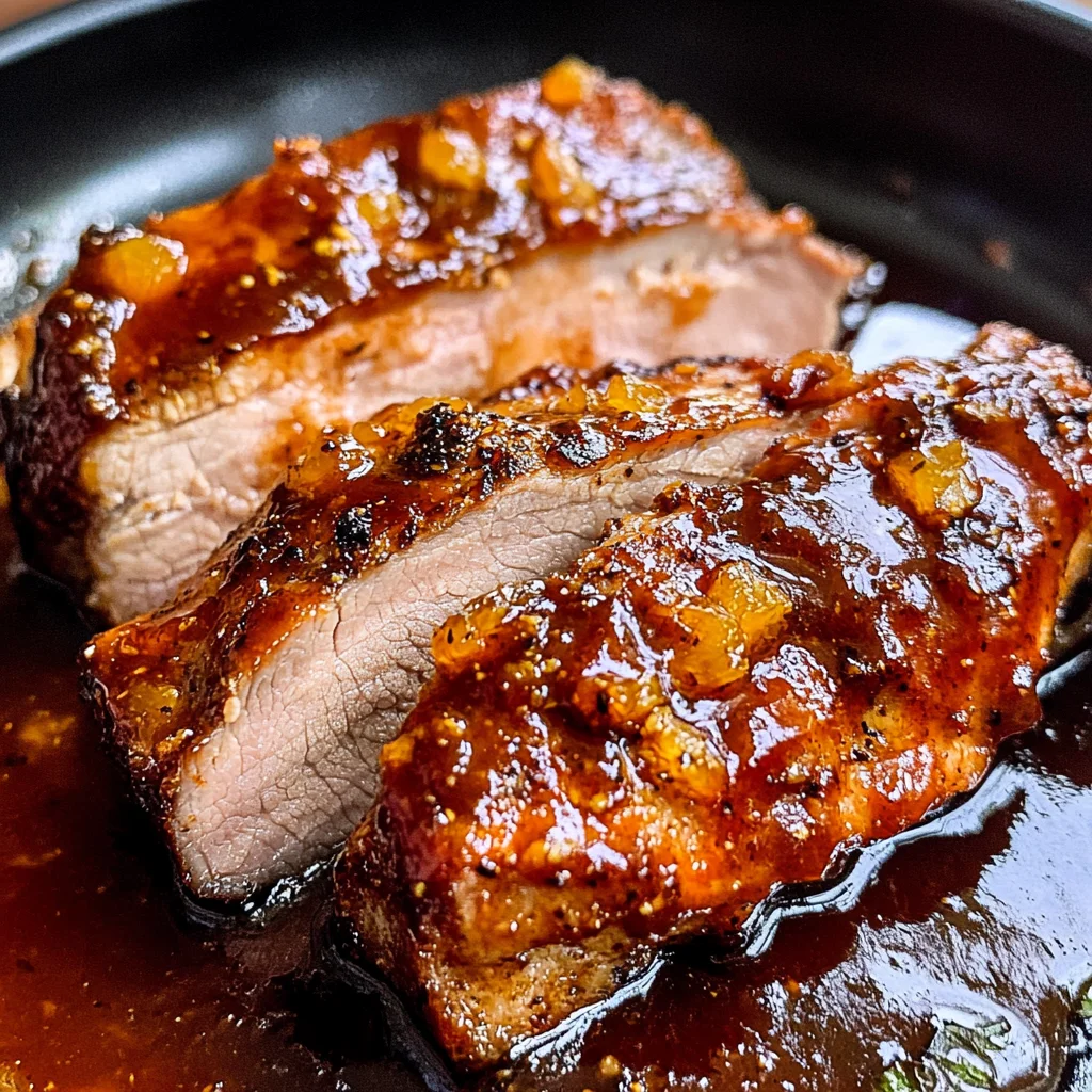 Oven Baked BBQ Pork Tenderloin