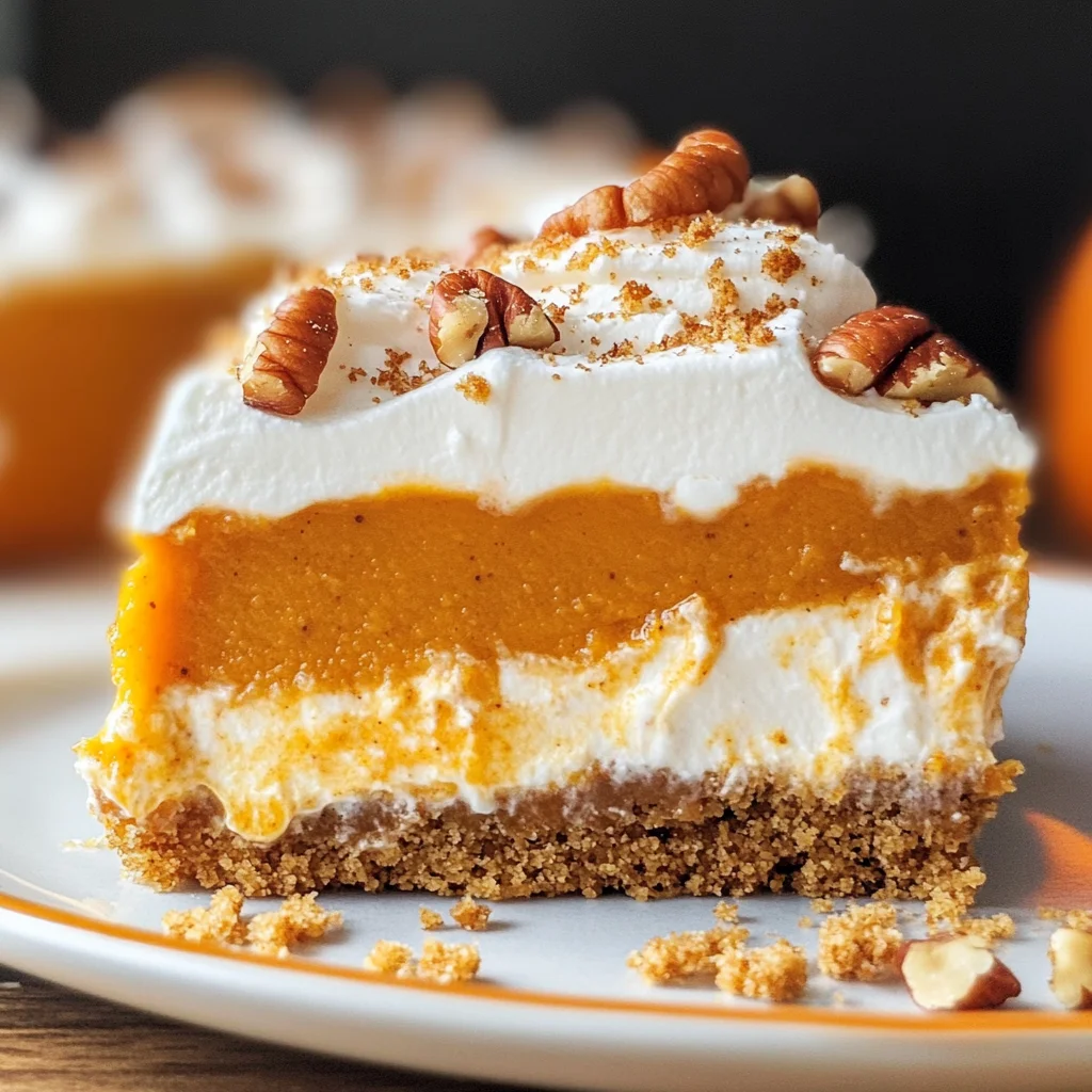 Pumpkin Delight Lush Dessert