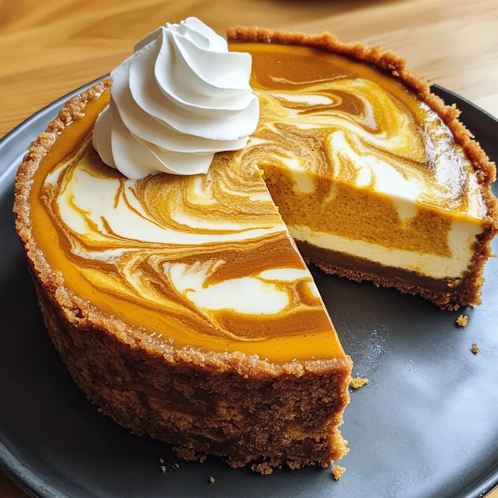 Pumpkin Swirl Cheesecake