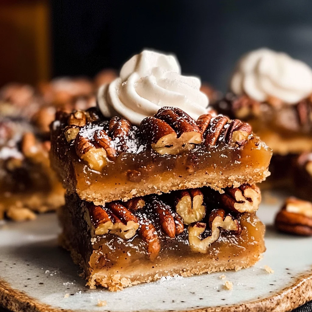 Salted Maple Pecan Pie Bars
