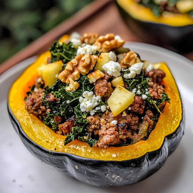Sausage-Stuffed Acorn Squash