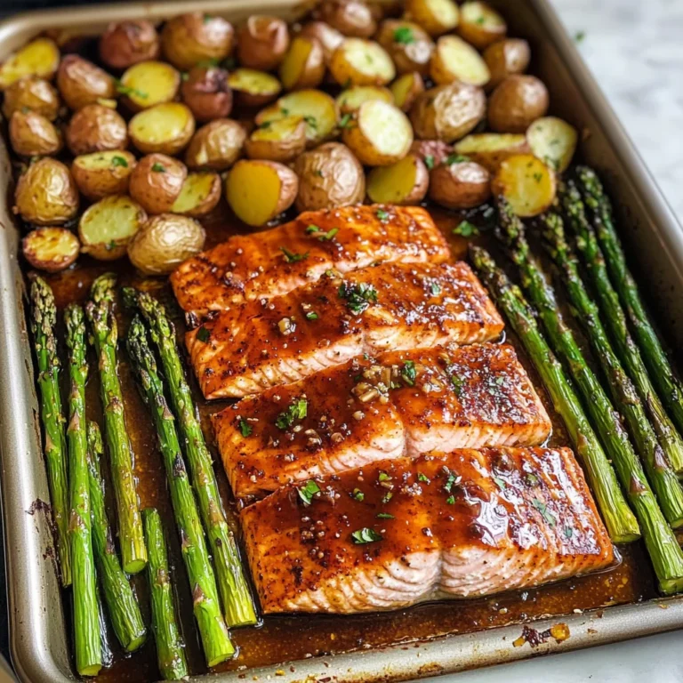 Sheet Pan Maple Dijon Glazed Salmon