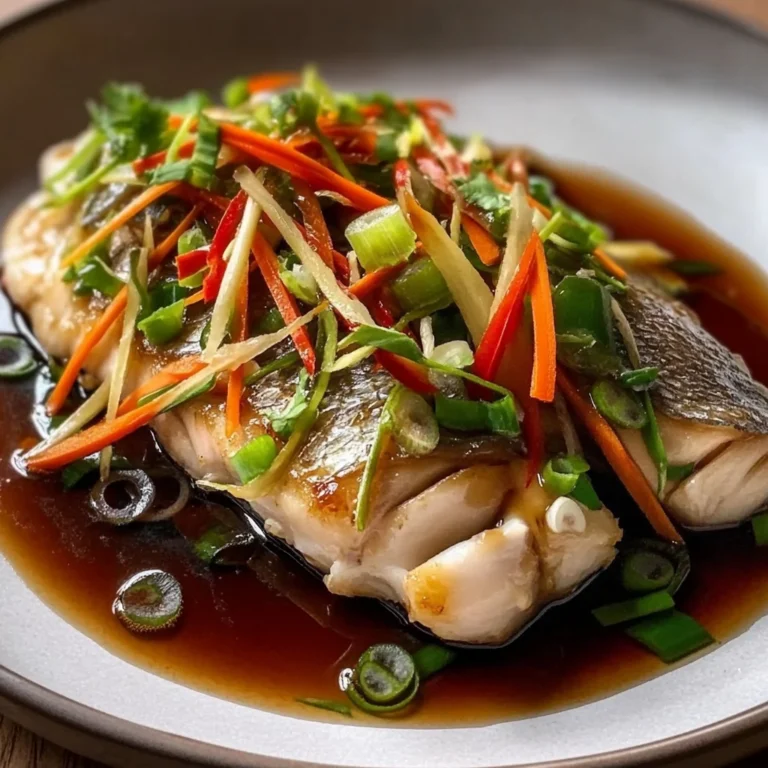 Steamed Fish with Ginger and Soy Sauce