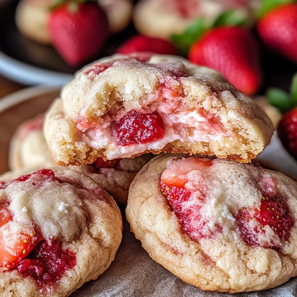 Strawberry Cheesecake Cookies
