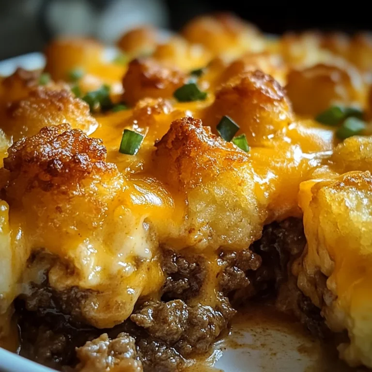 Tater Tot Casserole with Ground Beef