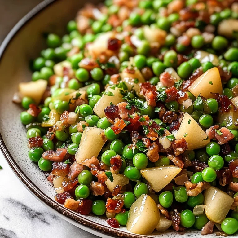 Thanksgiving Peas (with Pear and Pancetta)