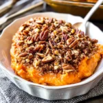 Whole30 Sweet Potato Casserole with Pecan-Date Topping (Paleo)