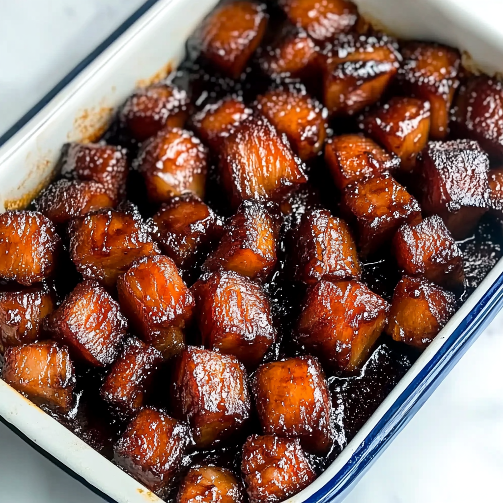 Mouthwatering beef Belly Burnt Ends in the Oven