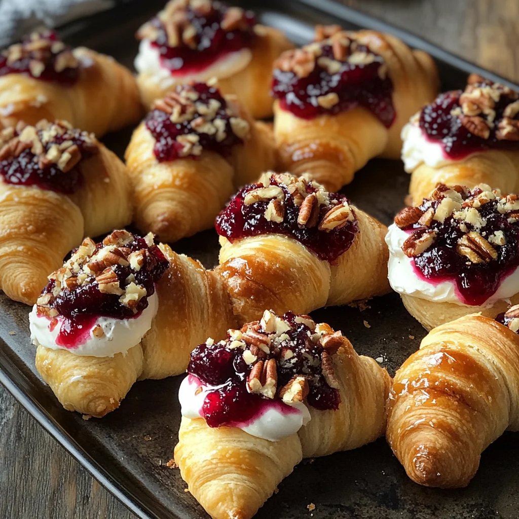 Cranberry Cream Cheese Crescent Bites