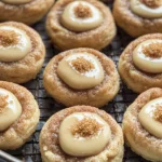 Eggnog Snickerdoodle Thumbprint Cookies