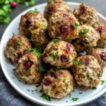 Turkey and Stuffing Meatballs